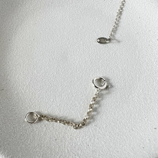silver 2 inch extension chain