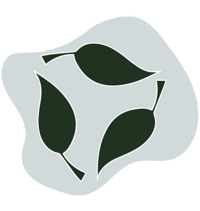 3 leaf icon depicting recycled